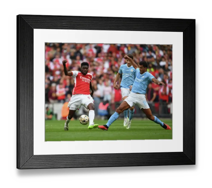 Framed Print : Thomas Partey Breaks Past Rodrigo: Arsenal vs Manchester City - FA Community Shield 2023-24 Framed Print : Thomas Partey Breaks Past Rodrigo: Arsenal vs Manchester City - FA Community Shield 2023-24