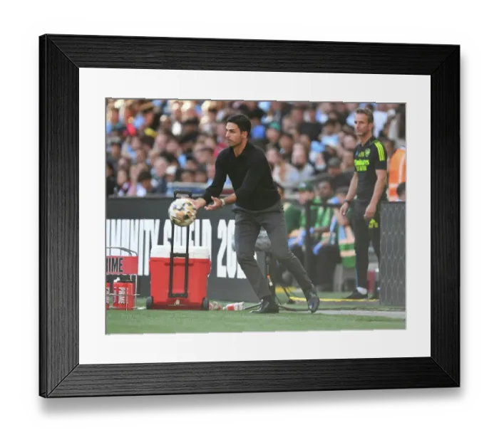 Framed Print : Arsenal vs Manchester City: Mikel Arteta's Community Shield Showdown at Wembley (2023-24) Framed Print : Arsenal vs Manchester City: Mikel Arteta's Community Shield Showdown at Wembley (2023-24)