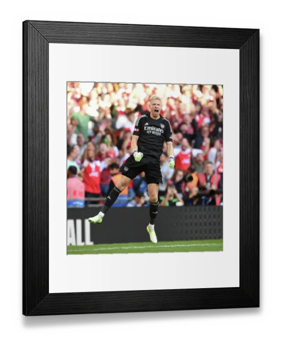 Framed Print : Arsenal's Ramsdale Saves Penalty in Community Shield Thriller: Arsenal vs. Manchester City (2023-24) Framed Print : Arsenal's Ramsdale Saves Penalty in Community Shield Thriller: Arsenal vs. Manchester City (2023-24)