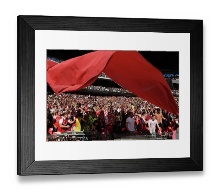 Framed Print : Arsenal's Sea of Red: Unwavering Passion at the 2023 Community Shield vs. Manchester City Framed Print : Arsenal's Sea of Red: Unwavering Passion at the 2023 Community Shield vs. Manchester City