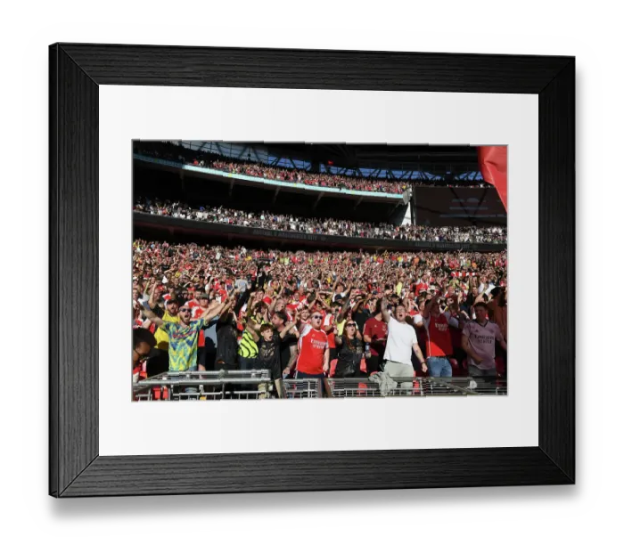 Framed Print : Arsenal Fans at the 2023 Community Shield: A Sea of Passion as Arsenal Take on Manchester City Framed Print : Arsenal Fans at the 2023 Community Shield: A Sea of Passion as Arsenal Take on Manchester City