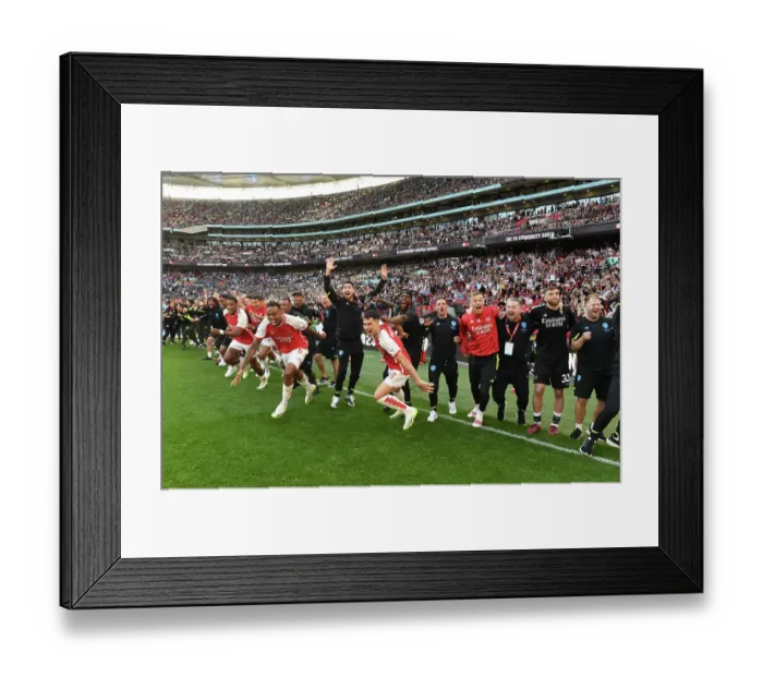 Framed Print : Arsenal Claims Glory: Community Shield Victory over Manchester City (2023-24)