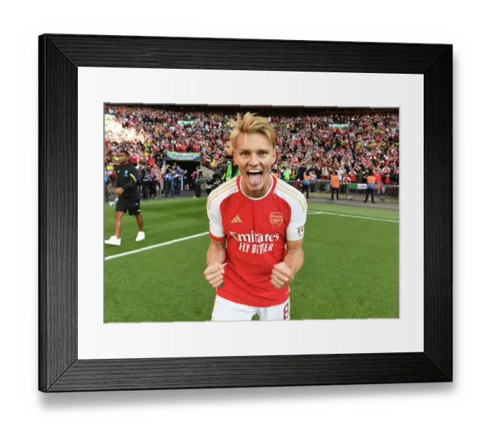 Framed Print : Martin Odegaard's Triumph: Arsenal's Community Shield Victory (2023-24) Framed Print : Martin Odegaard's Triumph: Arsenal's Community Shield Victory (2023-24)