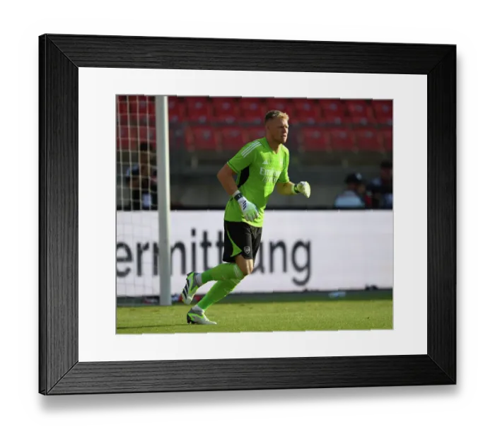 Framed Print : Arsenal's Aaron Ramsdale in Action against FC Nurnberg: Pre-Season Friendly, Nuremberg 2023 Framed Print : Arsenal's Aaron Ramsdale in Action against FC Nurnberg: Pre-Season Friendly, Nuremberg 2023