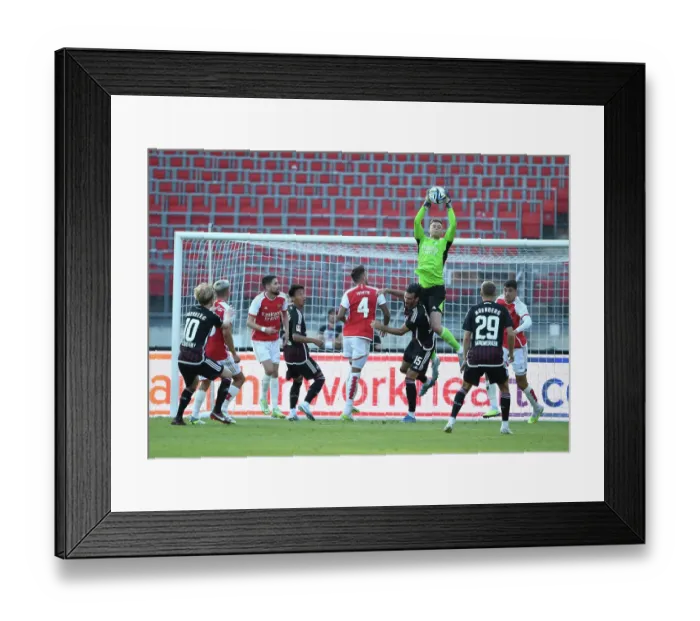 Framed Print : Arsenal's Karl Hein in Action during Nuremberg Pre-Season Friendly, July 2023 Framed Print : Arsenal's Karl Hein in Action during Nuremberg Pre-Season Friendly, July 2023