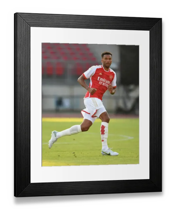 Framed Print : Arsenal's Auston Trusty Faces Off Against FC Nurnberg in Pre-Season Clash Framed Print : Arsenal's Auston Trusty Faces Off Against FC Nurnberg in Pre-Season Clash