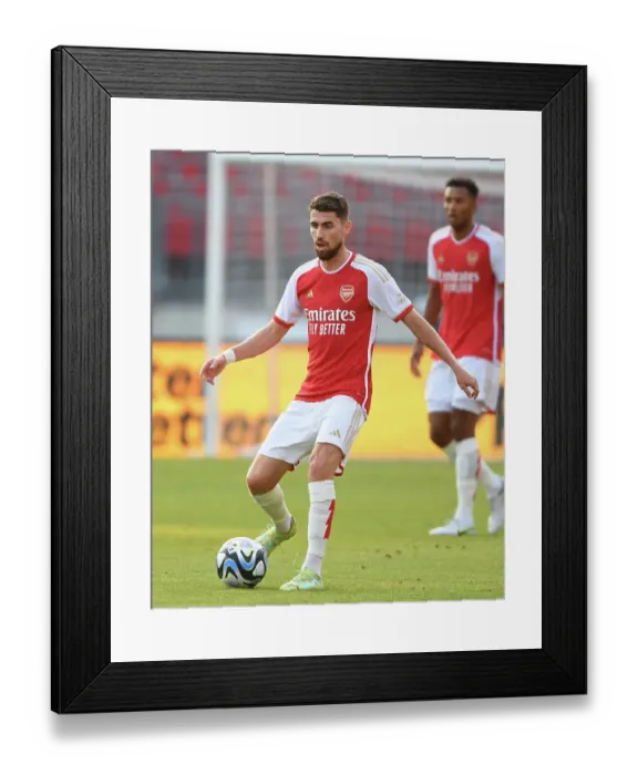 Framed Print : Arsenal's Jorginho in Action against FC Nurnberg: Pre-Season Friendly, Nuremberg 2023