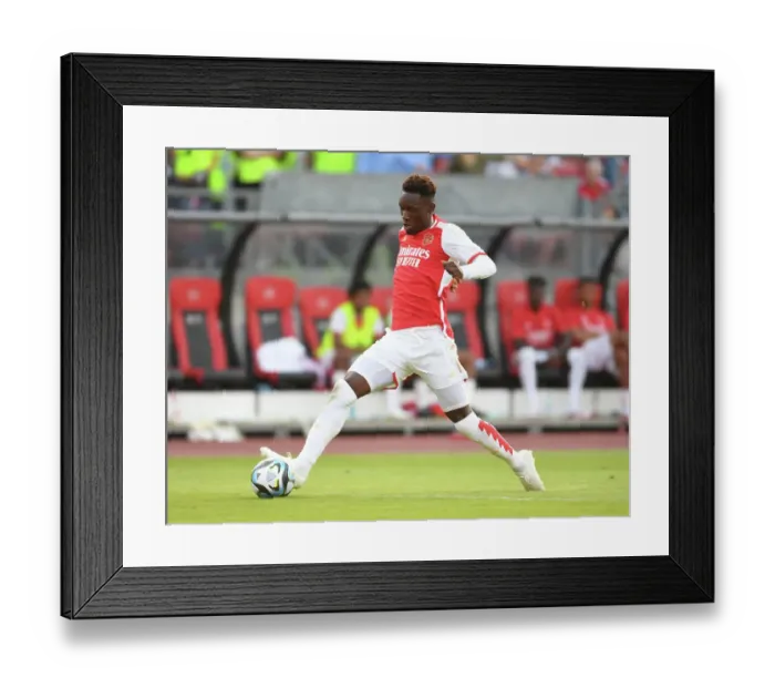 Framed Print : Arsenal's Flo Balogun Shines in Pre-Season Friendly against FC Nurnberg