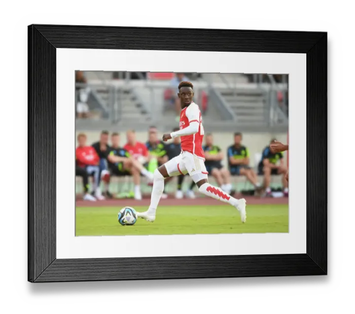Framed Print : Arsenal's Flo Balogun Stars in Pre-Season Victory over Nuremberg