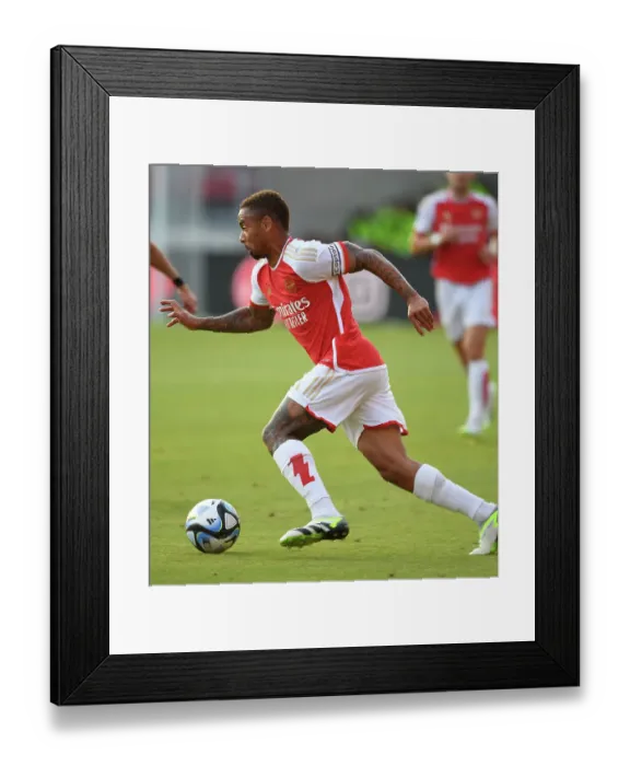 Framed Print : Arsenal's Gabriel Jesus Shines: Pre-Season Victory over FC Nurnberg, 2023