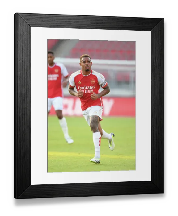 Framed Print : Arsenal's Gabriel Jesus Shines in Pre-Season Clash against Nuremberg, 2023