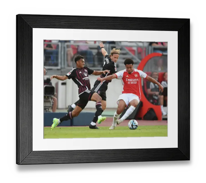 Framed Print : Arsenal's Ethan Nwaneri Shines in Pre-Season Win Against FC Nurnberg