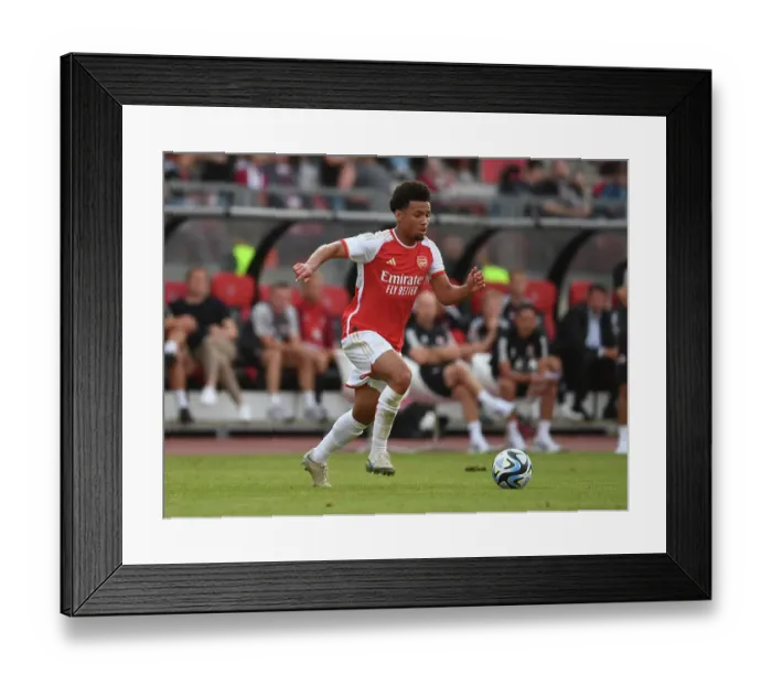 Framed Print : Arsenal's Ethan Nwaneri Shines in Pre-Season Friendly against FC Nurnberg
