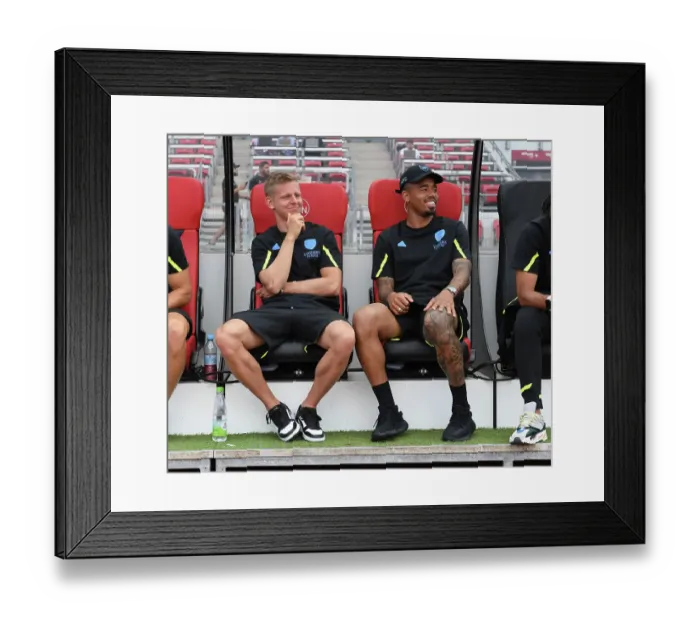 Framed Print : Arsenal's Jesus and Zinchenko Ready for Nuremberg Friendly Framed Print : Arsenal's Jesus and Zinchenko Ready for Nuremberg Friendly