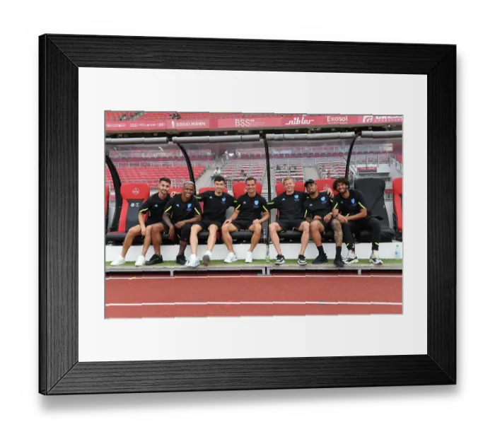 Framed Print : Arsenal Squad Gather Before Nuremberg Friendly Framed Print : Arsenal Squad Gather Before Nuremberg Friendly