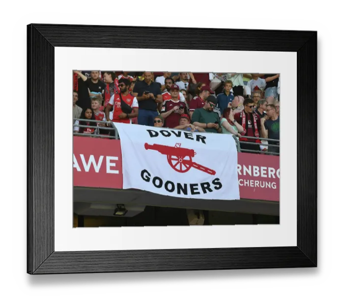 Framed Print : Dover Gooners in Action: Nuremberg vs. Arsenal Pre-Season Friendly, 2023 Framed Print : Dover Gooners in Action: Nuremberg vs. Arsenal Pre-Season Friendly, 2023
