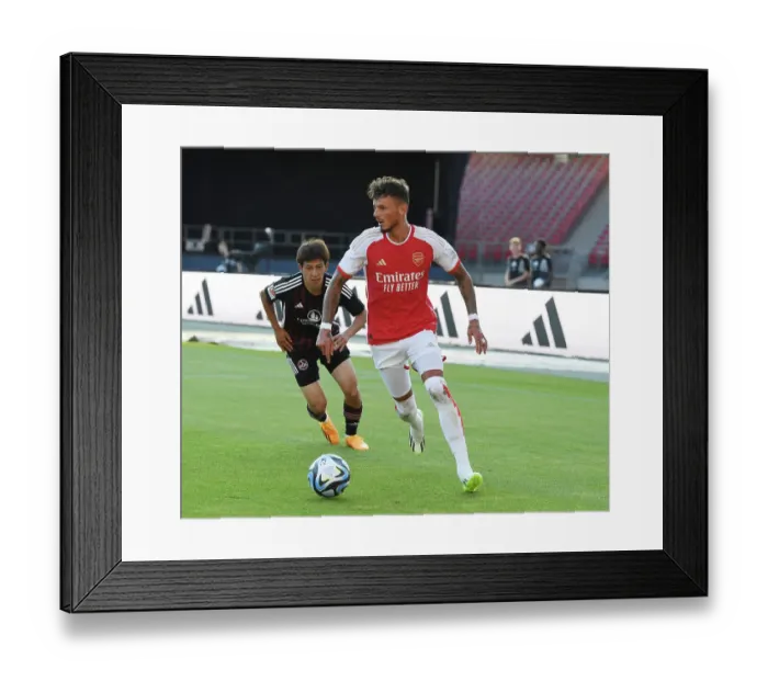 Framed Print : Arsenal's Ben White in Action against FC Nurnberg: Pre-Season Friendly, July 2023