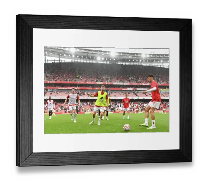 Framed Print : Arsenal's Kai Havertz Leads Team Warm-Up vs. Nottingham Forest Ahead of 2023-24 Premier League Match Framed Print : Arsenal's Kai Havertz Leads Team Warm-Up vs. Nottingham Forest Ahead of 2023-24 Premier League Match