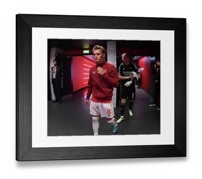 Framed Print : Arsenal's Martin Odegaard Gears Up for Arsenal v Nottingham Forest Clash (2023-24) Framed Print : Arsenal's Martin Odegaard Gears Up for Arsenal v Nottingham Forest Clash (2023-24)