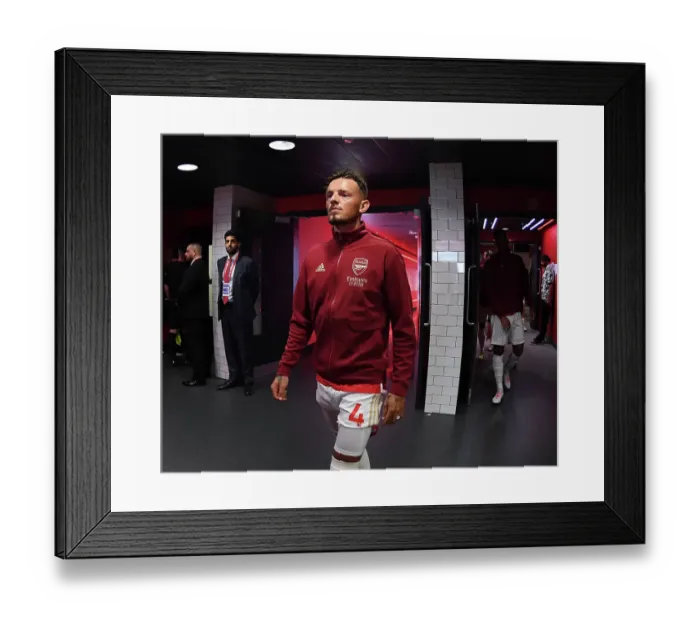 Framed Print : Arsenal's Ben White Gears Up for Arsenal v Nottingham Forest Clash (2023-24) Framed Print : Arsenal's Ben White Gears Up for Arsenal v Nottingham Forest Clash (2023-24)