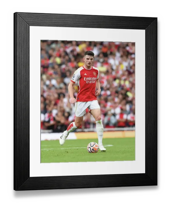 Framed Print : Declan Rice in Action: Arsenal vs. Nottingham Forest, Premier League 2023-24