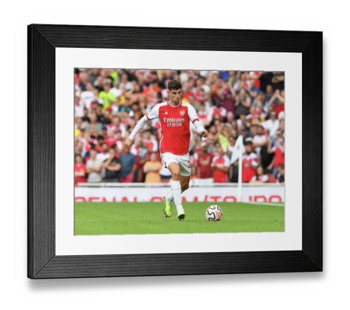 Framed Print : Arsenal's Kai Havertz Shines in 2023-24 Premier League Opener Against Nottingham Forest