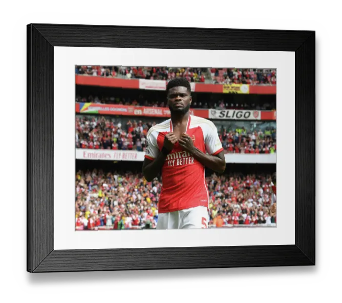 Framed Print : Thomas Partey in Action: Arsenal vs. Nottingham Forest, Premier League 2023-24