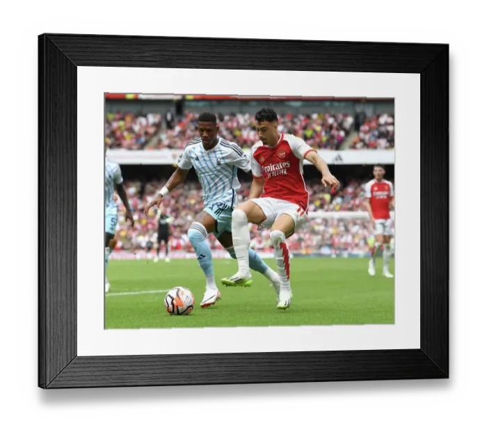 Framed Print : Martinelli vs. Danilo: A Battle of Wits in Arsenal's 2023-24 Premier League Opener against Nottingham Forest Framed Print : Martinelli vs. Danilo: A Battle of Wits in Arsenal's 2023-24 Premier League Opener against Nottingham Forest