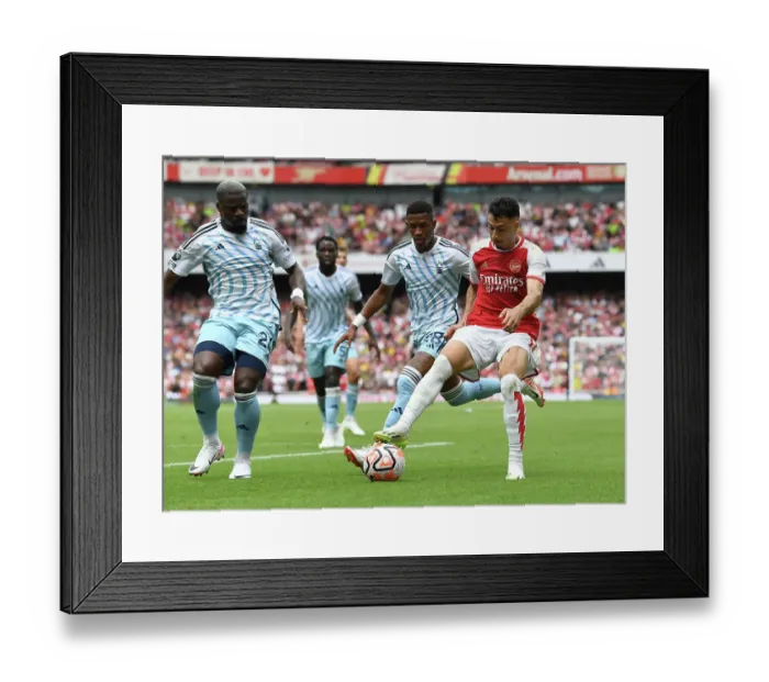 Framed Print : Martinelli Stands Firm Against Forest's Aurier and Danilo in Intense Arsenal-Forest Clash (2023-24 Premier League) Framed Print : Martinelli Stands Firm Against Forest's Aurier and Danilo in Intense Arsenal-Forest Clash (2023-24 Premier League)