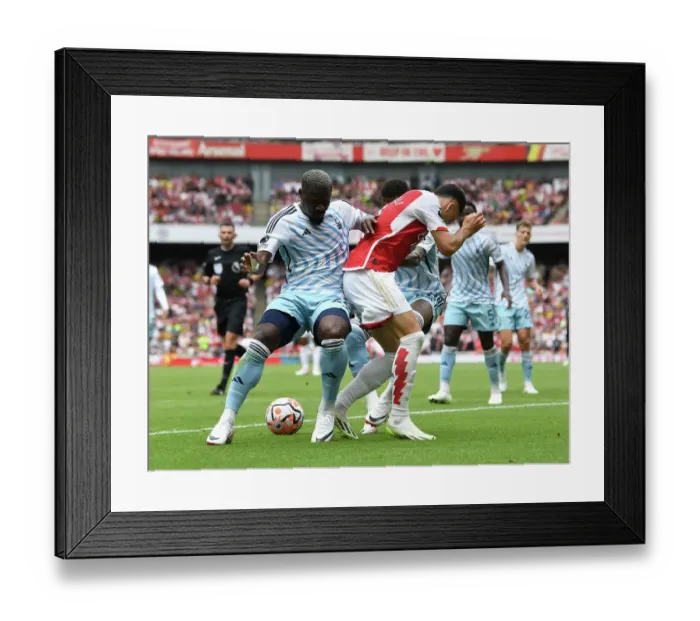 Framed Print : Martinelli Stands Firm: Intense Arsenal-Forest Clash (2023-24 Premier League) - Martinelli vs Aurier & Danilo Framed Print : Martinelli Stands Firm: Intense Arsenal-Forest Clash (2023-24 Premier League) - Martinelli vs Aurier & Danilo