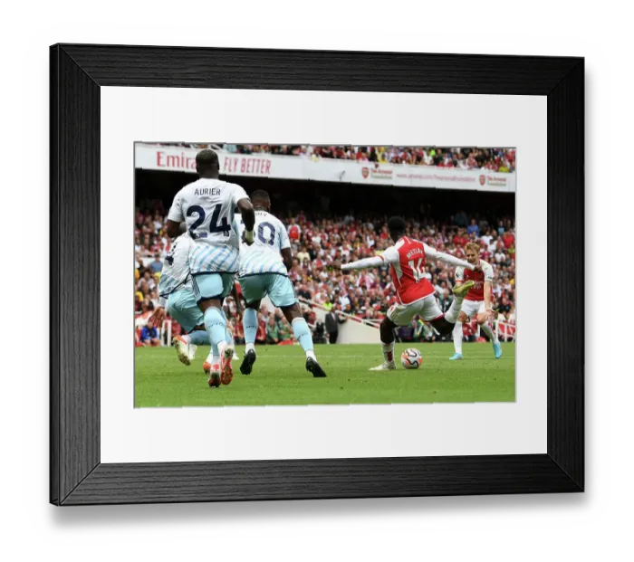 Framed Print : Arsenal's Nketiah Scores First Goal of 2023-24 Season Against Nottingham Forest Framed Print : Arsenal's Nketiah Scores First Goal of 2023-24 Season Against Nottingham Forest