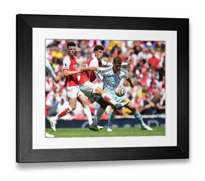 Framed Print : Arsenal vs. Nottingham Forest: A Premier League Clash at Emirates Stadium, 2023-24
