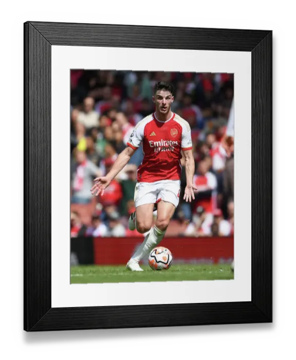 Framed Print : Declan Rice in Action: Arsenal vs. Nottingham Forest, Premier League 2023-24