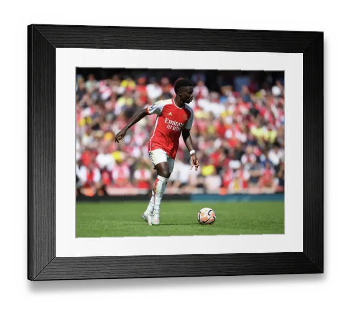 Framed Print : Arsenal's Bukayo Saka in Action: Arsenal vs. Nottingham Forest, 2023-24 Premier League Framed Print : Arsenal's Bukayo Saka in Action: Arsenal vs. Nottingham Forest, 2023-24 Premier League