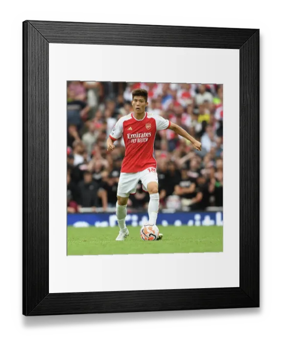 Framed Print : Tokiyasu in Action: Arsenal vs Nottingham Forest (2023-24 Premier League) - Emirates Stadium