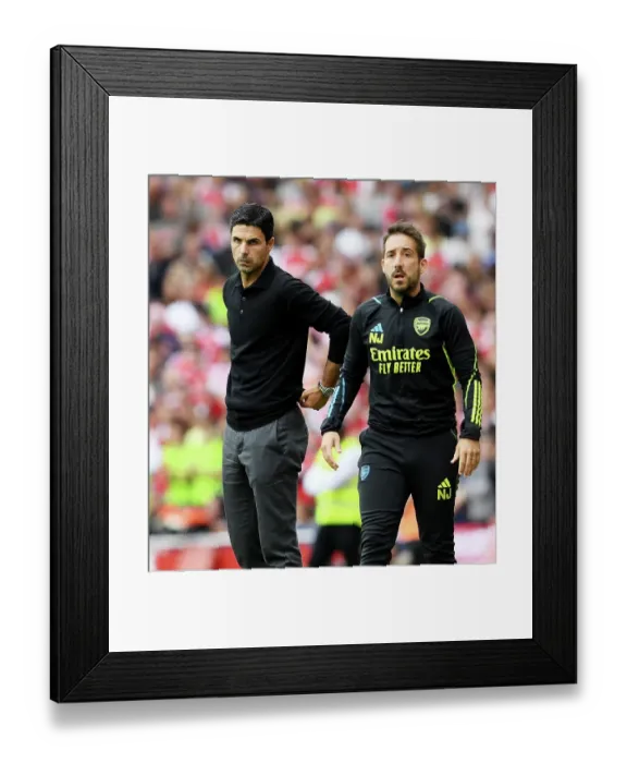 Framed Print : Arsenal FC: Arteta and Jover Strategize Set Pieces Against Nottingham Forest (2023-24) Framed Print : Arsenal FC: Arteta and Jover Strategize Set Pieces Against Nottingham Forest (2023-24)