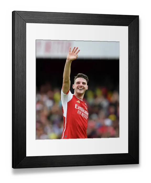 Framed Print : Arsenal's Victory: Declan Rice Celebrates with Fans vs. Nottingham Forest (2023-24) Framed Print : Arsenal's Victory: Declan Rice Celebrates with Fans vs. Nottingham Forest (2023-24)