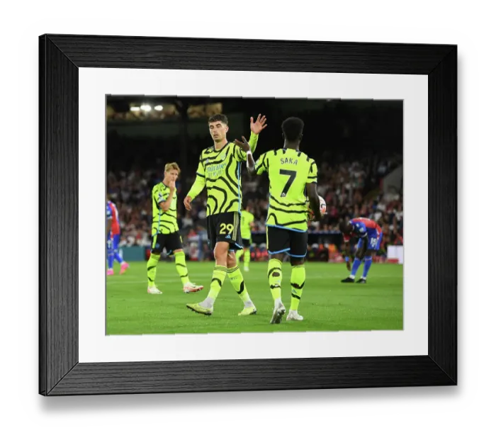 Framed Print : Saka vs Havertz: A Premier League Showdown at Selhurst Park (2023-24) Framed Print : Saka vs Havertz: A Premier League Showdown at Selhurst Park (2023-24)