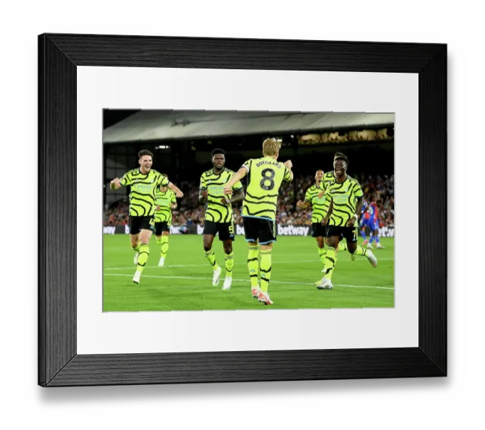 Framed Print : Odegaard Scores First Arsenal Goal: Crystal Palace 2023-24 Premier League Framed Print : Odegaard Scores First Arsenal Goal: Crystal Palace 2023-24 Premier League