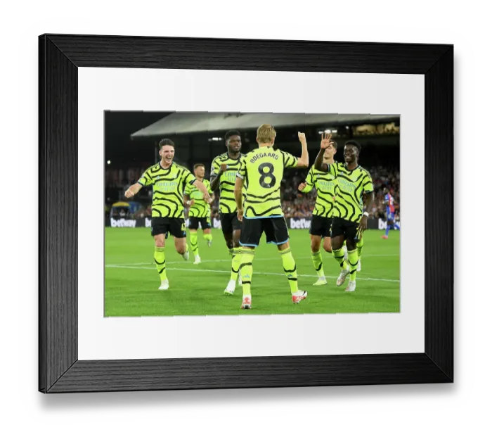 Framed Print : Martin Odegaard Scores First Arsenal Goal: Crystal Palace vs Arsenal, 2023-24 Premier League