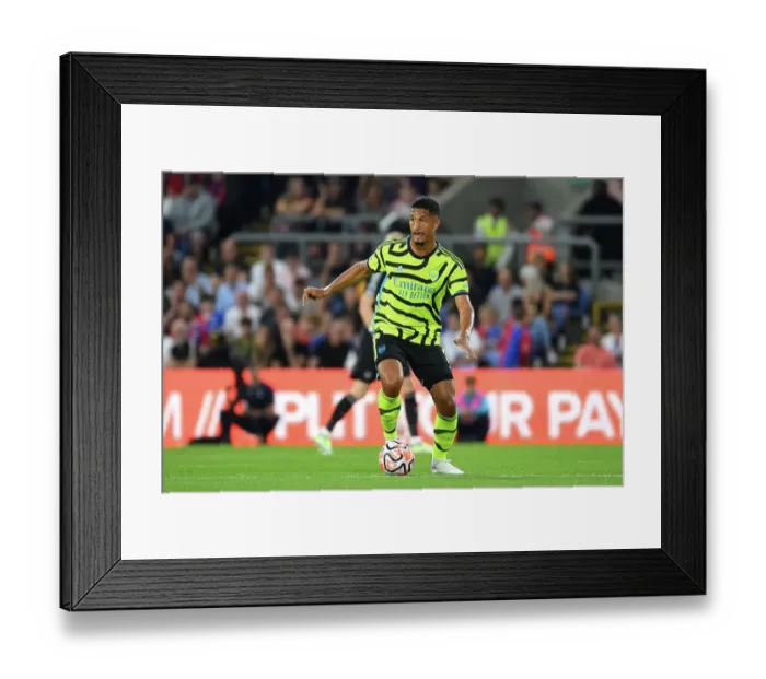 Framed Print : William Saliba Charges Forward: Crystal Palace vs. Arsenal, 2023-24 Premier League Framed Print : William Saliba Charges Forward: Crystal Palace vs. Arsenal, 2023-24 Premier League