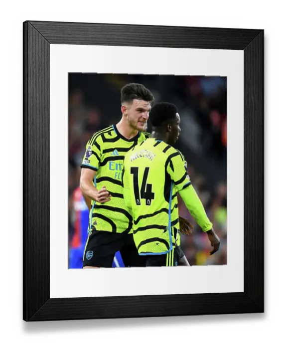 Framed Print : Deep in Thought: Rice and Nketiah in Focus during Arsenal's Battle at Selhurst Park (2023-24) Framed Print : Deep in Thought: Rice and Nketiah in Focus during Arsenal's Battle at Selhurst Park (2023-24)