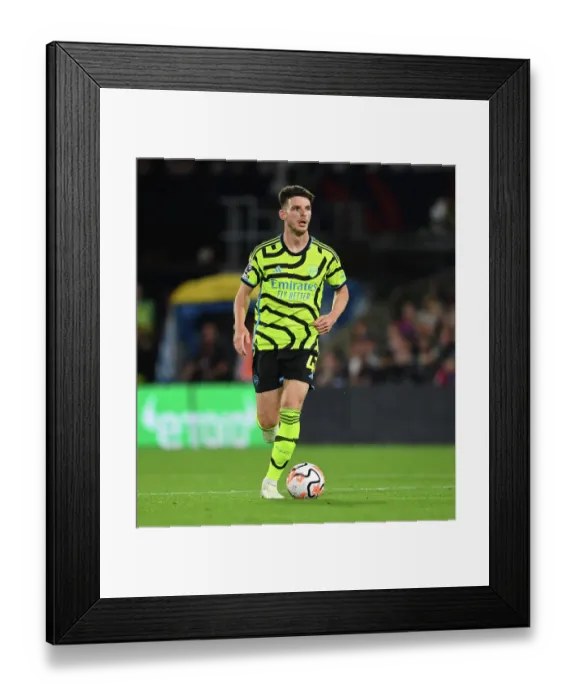 Framed Print : Declan Rice in Action: Crystal Palace vs. Arsenal, Premier League 2023-24