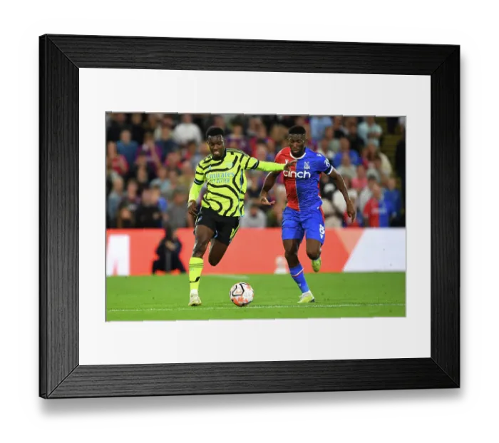 Framed Print : Battle for Possession: Eddie Nketiah vs. Jefferson Lerma - Crystal Palace vs. Arsenal FC, Premier League 2023-24 Framed Print : Battle for Possession: Eddie Nketiah vs. Jefferson Lerma - Crystal Palace vs. Arsenal FC, Premier League 2023-24