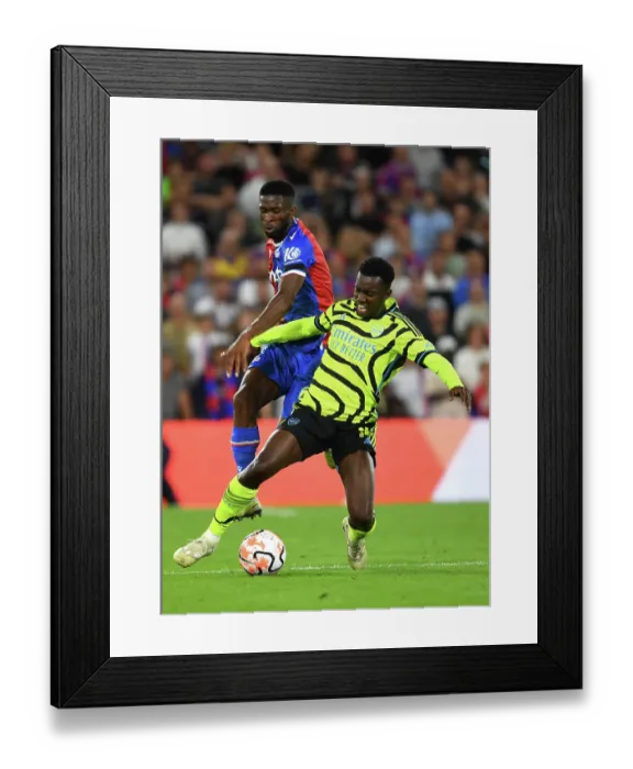 Framed Print : Battle for Possession: Nketiah vs. Lerma - Crystal Palace vs. Arsenal, Premier League 2023-24 Framed Print : Battle for Possession: Nketiah vs. Lerma - Crystal Palace vs. Arsenal, Premier League 2023-24