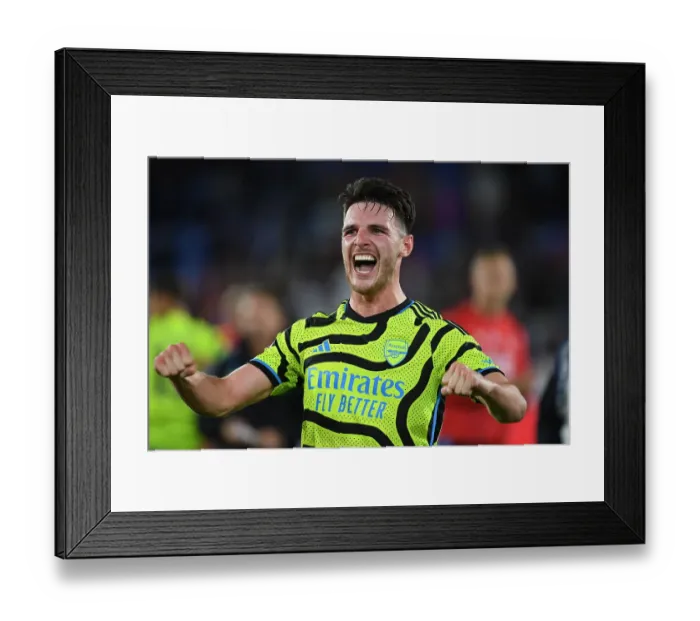 Framed Print : Declan Rice's Emotional Celebration: Arsenal's Thrilling Victory over Crystal Palace in 2023-24 Premier League Framed Print : Declan Rice's Emotional Celebration: Arsenal's Thrilling Victory over Crystal Palace in 2023-24 Premier League