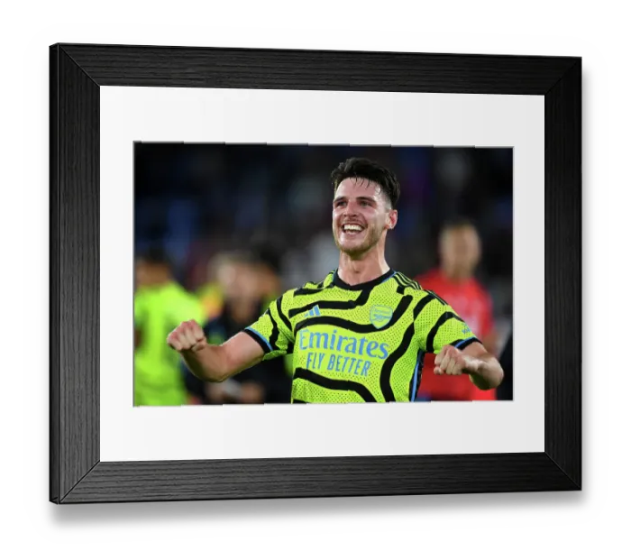 Framed Print : Arsenal Celebrates Premier League Win Over Crystal Palace: Declan Rice's Leading Role (2023-24) Framed Print : Arsenal Celebrates Premier League Win Over Crystal Palace: Declan Rice's Leading Role (2023-24)