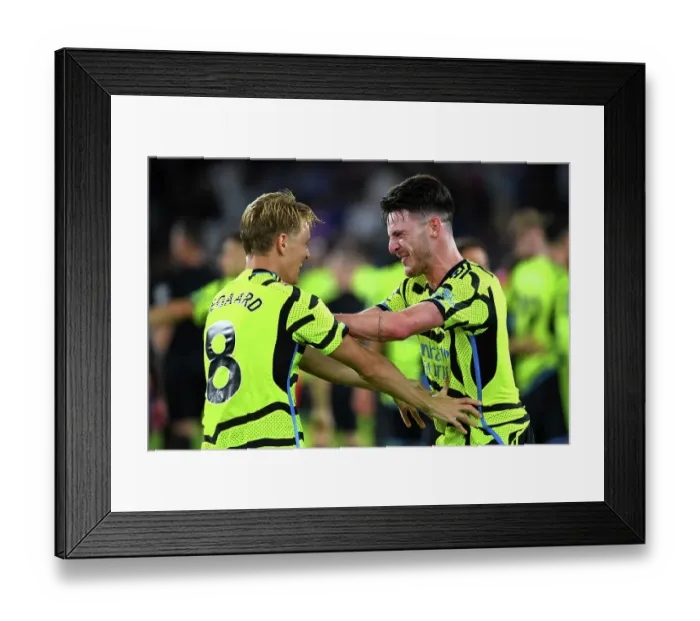 Framed Print : Arsenal Celebrate Victory Over Crystal Palace in 2023-24 Premier League Framed Print : Arsenal Celebrate Victory Over Crystal Palace in 2023-24 Premier League