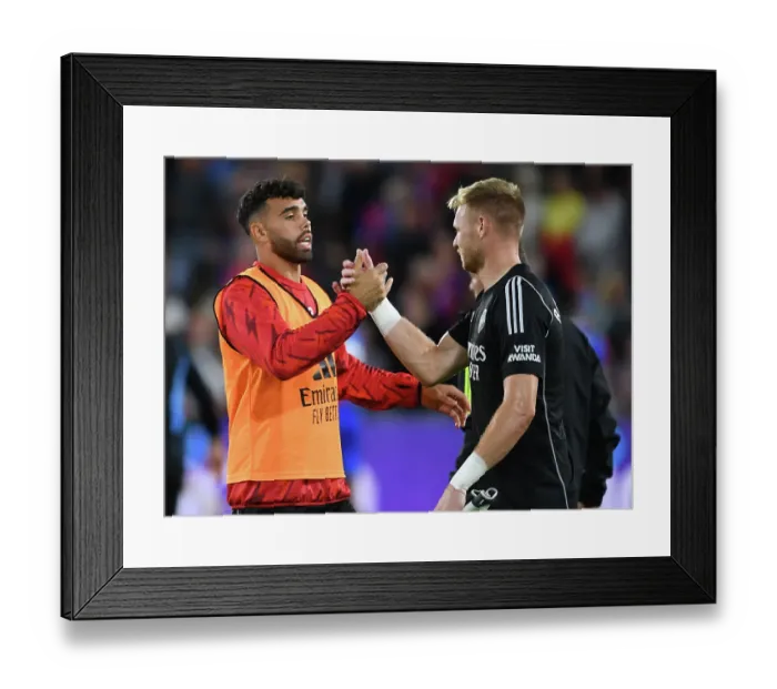 Framed Print : Arsenal Goalkeepers Celebrate Victory: Crystal Palace vs Arsenal, Premier League 2023-24 Framed Print : Arsenal Goalkeepers Celebrate Victory: Crystal Palace vs Arsenal, Premier League 2023-24