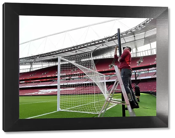 Arsenal's Emirates Stadium: Preparing for Arsenal v Fulham (2023-24)